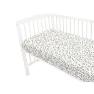 Cearceaf cu elastic MimiNu Premium pentru patut 120x60 cm Meadow imagine