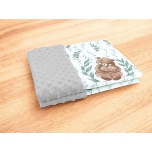 Paturica pufoasa MimiNu cu doua fete 75x100 cm Lulu Natural imagine