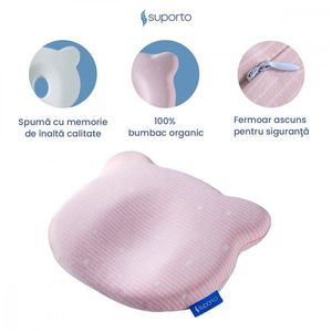 Fata de perna din bumbac pentru bebelusi Suporto Roz imagine