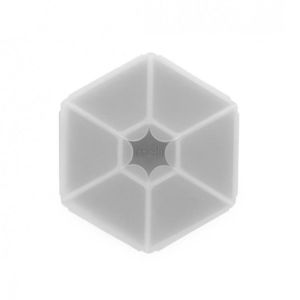 Cutie snack hexagon snackle cu 6 compartimente Melii grey imagine