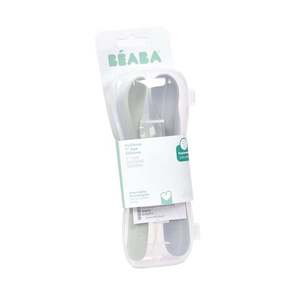 Set 2 lingurite din silicon Beaba Nature +4 luni imagine