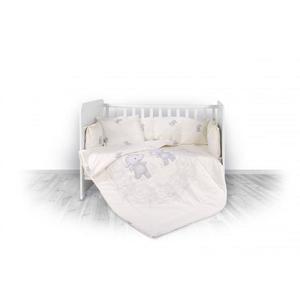 Set lenjerie pat bumbac ranforce 7 piese Lili Happy Hippo imagine