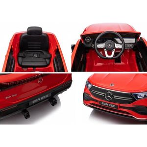 Masinuta electrica pentru copii cu licenta Mercedes Benz EQA Red, telecomanda 2.4G, motoare 2x35w, faruri si stopuri cu LED, deschidere usi, slow start, sistem troller imagine