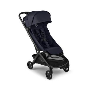 Carucior pentru copii Bugaboo Butterfly 2 Black Deep Indigo cu spatar reglabil, compatibil avion, pliere ultra-compacta, suspensii imagine