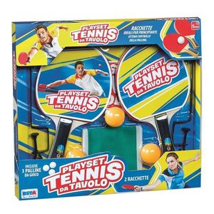 Set tenis de masa cu 2 palete incluse, fileu cu montare universala si 3 mingii imagine