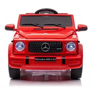 Masinuta electrica pentru copii cu licenta Mercedes Benz AMG G63 Red cu telecomanda 2.4G, 2 motoarex35w, deschidere usi, lumini LED, suspensii, volan cu functii, pornire la buton imagine