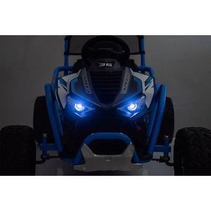 Masinuta electrica Nichiduta Sport Speed Black, cadru metalic, acumulator 24V7Ah, doua motoarex200w, lumini led, pornire la buton, roti robuste cu rulment, unitate muzicala cu USBbluetooth imagine