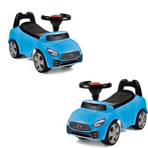 Masinuta ride-on albastra, sezut cu spatar integrat, 66x29x36 cm imagine