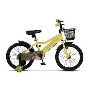 Bicicleta pentru copii 5-7 ani Rich R1805A VerdePortocaliu 18 inch imagine
