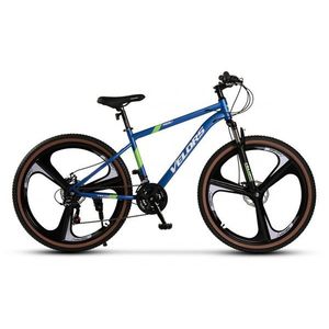 Bicicleta MTB-HT Velors Power 2.7 V27301M AlbastruAlbVerde 27.5 inch imagine
