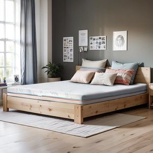 Saltea pentru copii, cu arcuri pocket 120x200 bio cocos latex Econatura imagine