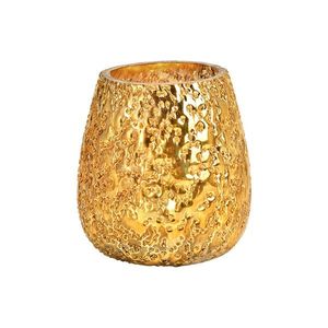 Suport din sticla aurie pentru lumanare imagine