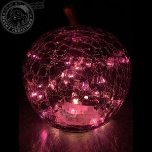 Mar decorativ violet cu 30 led-uri 22x24 cm imagine