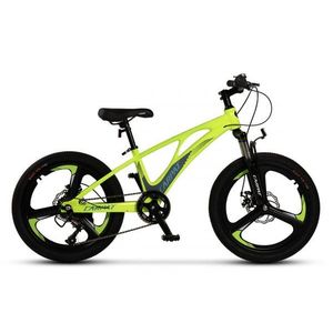 Bicicleta pentru copii MTB Carpat C20343A VerdeGri, roti 20 inch, cadru aluminiu, frane disc, 7 viteze imagine