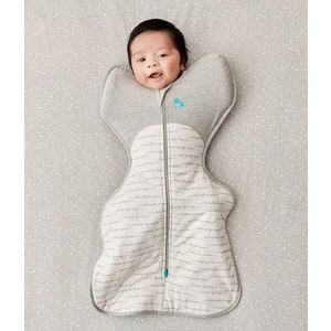Sac de dormit pentru infasat Love to Dream Swaddle Up Alb Gri 2.2-3.8 kg 2.5 Tog imagine