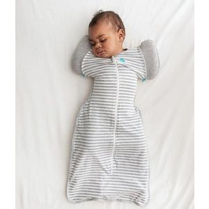 Sac de dormit de tranzitie pentru infasat si rostogolit Love to Dream Swaddle Up Gri M 6-8.5 kg 1 Tog imagine