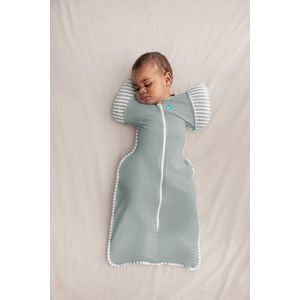 Sac de dormit de tranzitie pentru infasat si rostogolit Love to Dream Swaddle Up Deep olive M 6-8.5 kg 2.5 Tog imagine