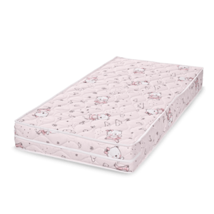 Saltea pentru pat Lorelli Relax Pink Ballerina Bear din spuma elastica 60x120x12 cm imagine