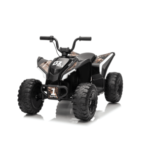 Atv electric pentru copii Nichiduta SuperMax Black cu echipare premium, acumulator 24V, motor 2x65w, acceleratie pe ghidon, benzi luminoase integrate pe caroserie, usbbluetooth, incarcator inclus imagine