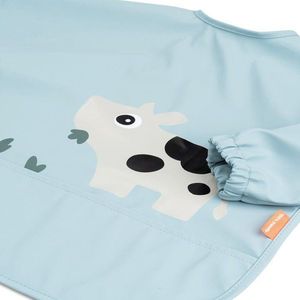 Bavetica cu maneci si buzunar Done by Deer Tiny Farm blue imagine