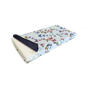 Saltea din spuma poliuretanica Somnart Ortopedica 120x60x10 cm, husa impermeabila, fermitate medie, model fluturi imagine