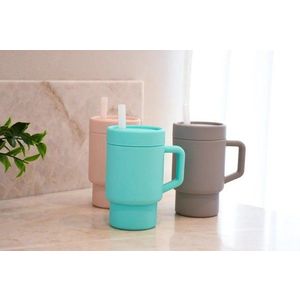 Cana cu pai din silicon Melii grey imagine