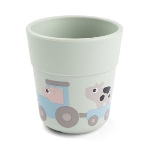 Set de masa din silicon cu ventuza Done by Deer Foodie Tiny Farm green imagine