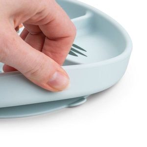 Farfurie compartimentata Stickstay Done by Deer Playground blue imagine