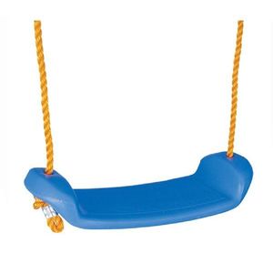 Leagan suspendat pentru copii Pilsan Blue, sezut plastic rezistent, corzi reglabile cu carabine metalice, sarcina 35 kg imagine