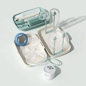 Set de perii pentru biberoane Momcozy 7 in 1 din silicon imagine