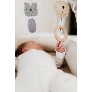 Baby nest modular cu arcada de jucarii 3in1 pink Sleepee imagine