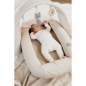 Baby nest modular cu arcada de jucarii 2in1 sand Sleepee imagine