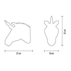 Decoratiune de perete Wild and Soft cap de unicorn Claire imagine