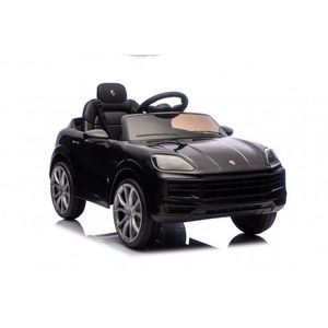Masinuta electrica copii Porsche Cayenne Black cu licenta, acumulator 12V, deschidere usi, unitate audio cu usbmp3bluetooth, faruri si stopuri led, pornire la buton, slow start, centura de siguranta imagine