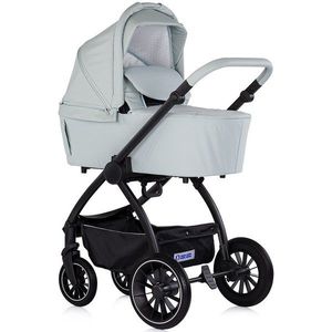 Carucior 3 in 1 pentru copii Chipolino Prestige Matcha, reversibil, cadru din aluminiu, roti cu suspensii, greutate admisa 22 kg imagine