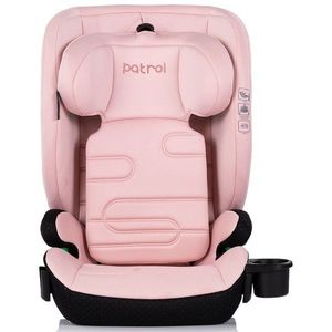 Scaun auto pentru copii Chipolino Patrol Powder Pink I-Size 100-150 cm cu sistem Isofix, husa detasabila si suport pentru pahar imagine