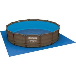Prelata de protectie pentru baza piscinei Bestway 488x488 cm albastru imagine
