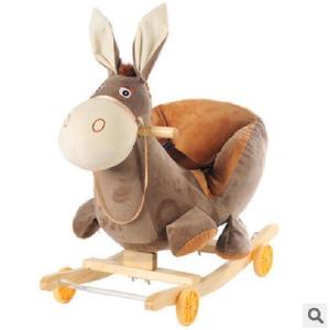 Balansoar 2 in 1 Magarus cu roti si muzica imagine