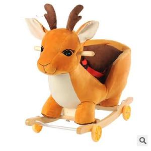 Balansoar 2 in 1 Caprioara cu roti si muzica imagine