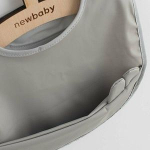 Baveta lavabila New Baby Grey 35x45 cm imagine