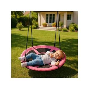 Leagan tip cuib 100 cm Baby Mix Nest Swing Pink, greutate suportata 150 kg imagine