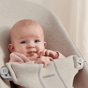 Balansoar pentru copii BabyBjorn Bliss Light Beige 3D Jersey imagine