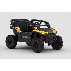 Masinuta electrica pentru copii Nichiduta Buggy 4WD Sports Yellow 12V, cu telecomanda 2.4G, usi cu deschidere, 2 motoare, lumini led, roti robuste, slow start, mp3usb imagine