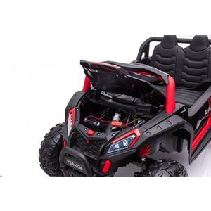 Masinuta electrica pentru 2 copii Nichiduta UTV Racing Red 12V, telecomanda 2.4G, usi cu deschidere, faruri led, pornire la buton, muzica, centura de siguranta, slow start, capota realista cu deschidere imagine