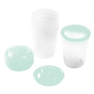 Set 4 recipiente cu capac pentru hrana bebelusilor Babyono Verde imagine