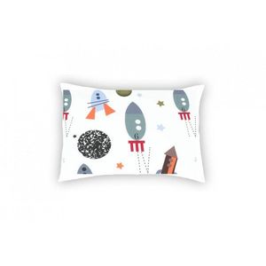 Perna Somnart din bumbac cu imprimeu rachete 50 x 70 cm imagine