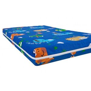 Saltea cu memorie Somnart Memory 70x140x10 cm husa impermeabila, model dinozauri imagine