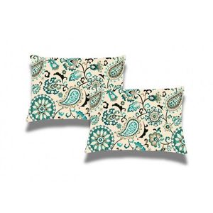 Set 2 perne matlasate Somnart Belina din microfibra imprimata oriental 50 x 70 cm imagine