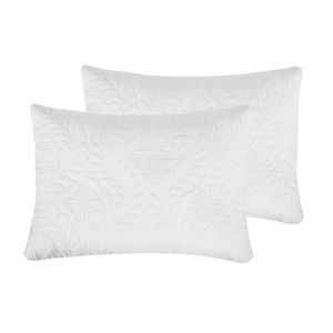 Set 2 perne Somnart Belina din microfibra, lavabile la masina, alb 50 x 70 cm imagine