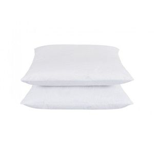 Set 2 perne Somnart Belina din microfibra, lavabile la masina, alb 60 x 60 cm imagine